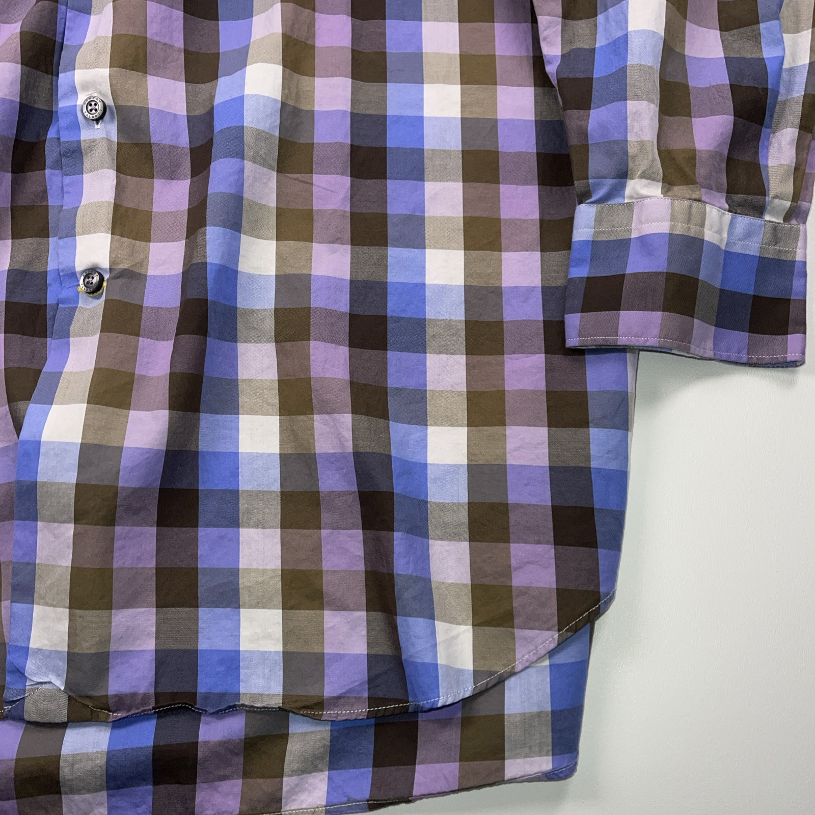 Robert Talbott Classic Sz L Button Front Multicol… - image 8