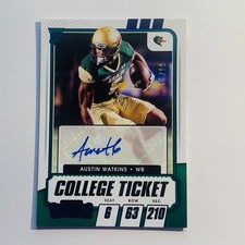 2021 Panini Contenders Draft Picks RC Austin Watkins College Ticket Auto SP 3/99