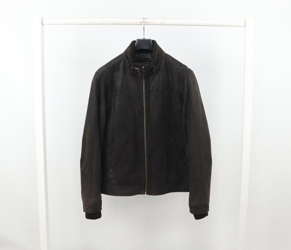 Men Projects & People Jacket Black Real Leather 38
