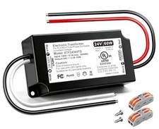24V 60W Dimmable LED Driver, UL Listed Triac ELV/MLV LED Transformer - 60W 24V