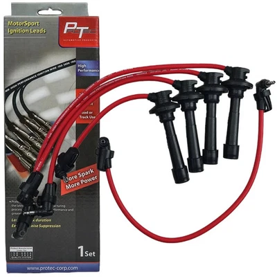 PROTEC 7MM Ignition Plug Cable Wire For Toyota AE101 AE111 4AGE 20V Red - Image 1 of 4
