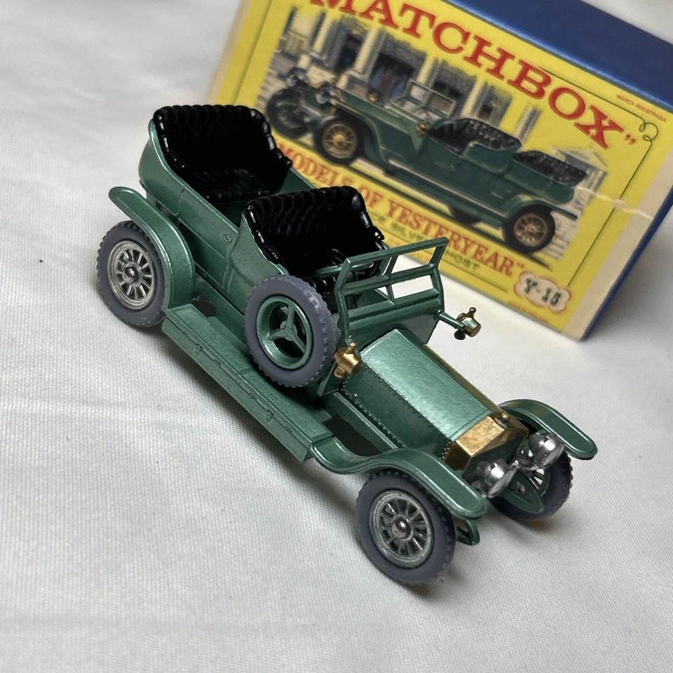 Matchbox MOY GRAY TIRES Y-15 Rolls Royce Silver Ghost with rare base NMIB - Image 4 of 4