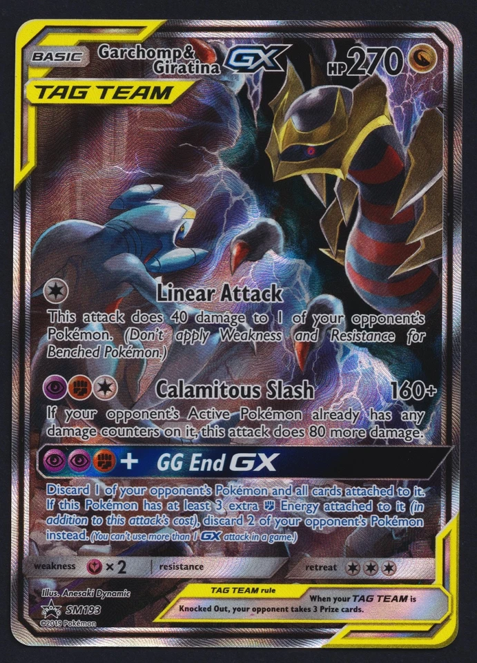 Pokémon TCG Garchomp & Giratina GX SM193 Power Partnership Tin Promo Sun & Moon
