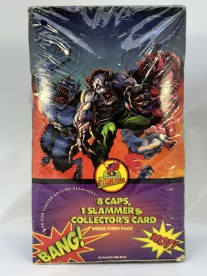 1995 Pyro caps 24 Packs Box Sealed 8 caps,1 Slammer -1 Card Per Pack -Damaged-