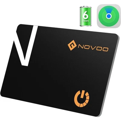 MARKENLOS NOVOO Air Tag Card Wallet Tracker Card Thin 1.6mm Smart Bluetooth Tag 6 Years
