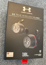 JBL TRUE WIRELESS FLASH x Under Armour Earphones Black IPX7 Lightly Used