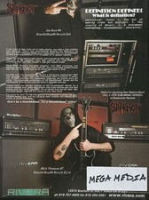 2004 Slipknot Jim Root & Mick Thomson Rivera Guitar Amplifier 1-Page Print Ad