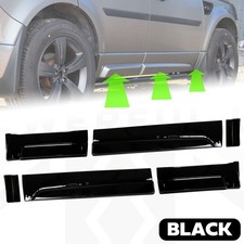 6pc Lower Door Moulding Kit Dynamic HST in Gloss Black for Freelander 2 side LR2