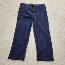 Carhartt Force Rugged Flex Cargo Scrub Pants Mens XL Short Blue Ripstop c56418