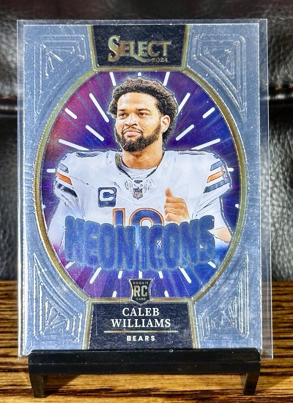2024 Select Neon Icons Caleb Williams #4 (RC) Super Clean, Chicago Bears Star 🔥