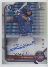 2022 Bowman Chrome Prospect Refractor 216/499 Luis Verdugo #CPA-LV Auto pe8