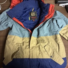 Burton Fray Dry Ride Arctic Snowboarding Winter Hooded Jacket Size Youth M