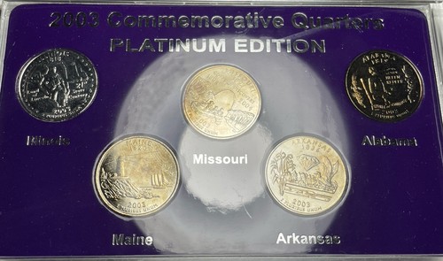 2003 States Commemorative Quarters Platinum Edition Set - Picture 2 of 8