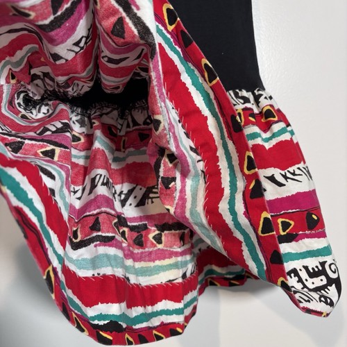 DVF Diane Von Furstenberg Kids Vintage 1980s Sleeveless Colorful Button Dress 6 - Picture 7 of 10