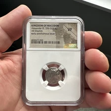 336-323 BC Macedon Alexander III the Great Ancient Greek Silver Drachm NGC VF