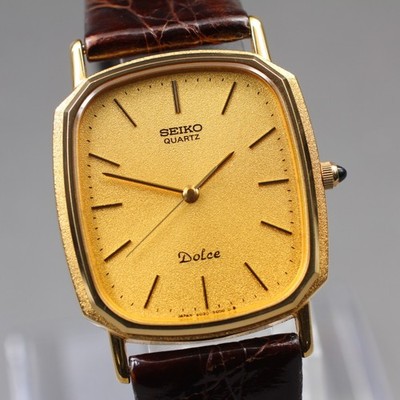 セイコー　ドルチェ　6030-5550 Vintage [Near MINT] SEIKO Dolce 6030-5550 Gold Quartz Men's