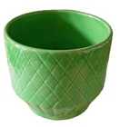 VINTAGE SHAWNEE POTTERY DIAMOND DESIGN FLOWER POT #456