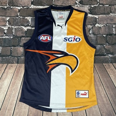 West Coast Eagles AFL On-Field Puma Home Guernsey Jumper Jersey Mens Medium