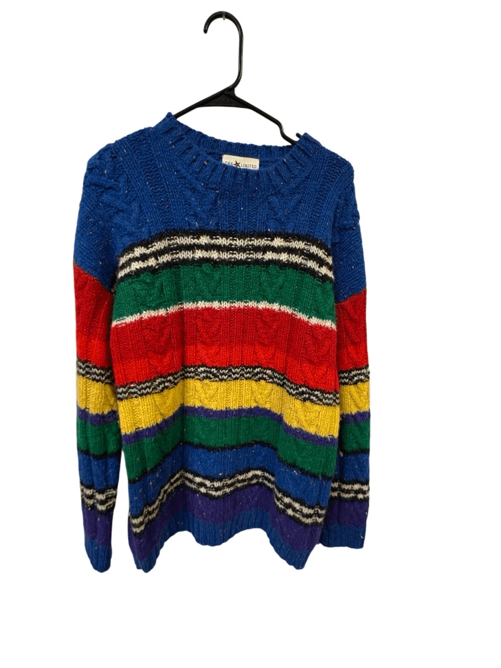 Vintage Striped Patterned Multicolored Sweater
