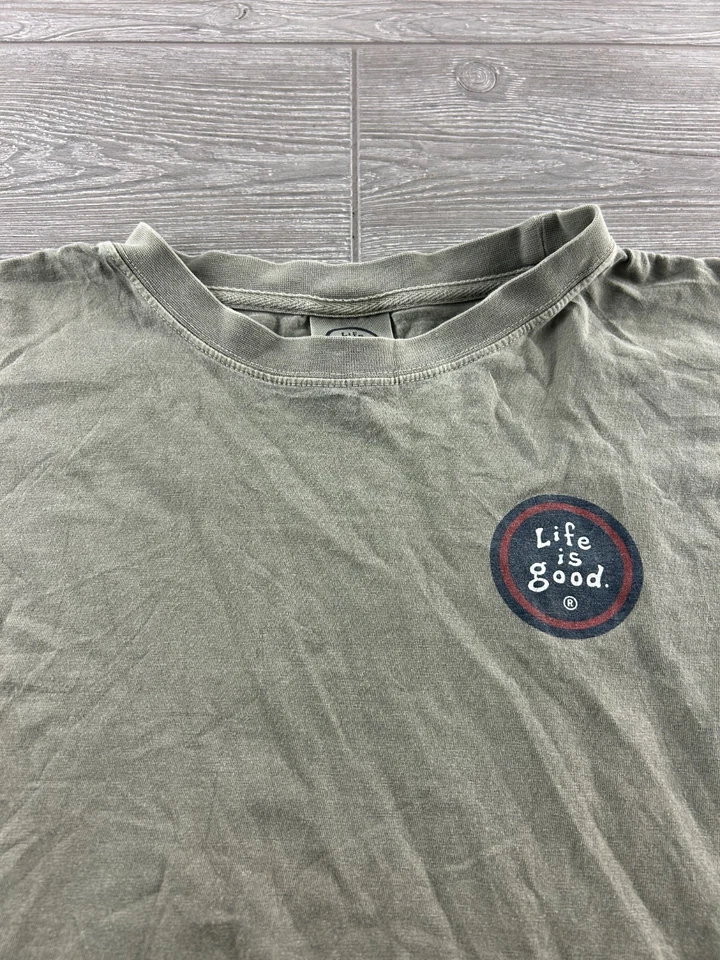 Camisa Life Is Good GO LONG Fútbol Manga Larga Calce Clásico Verde Niños XL (14) Foto 2 de 4