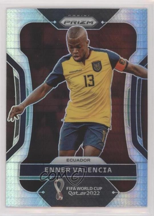 2022 Panini Prizm World Cup Qatar Hyper Prizm Enner Valencia #77 0c2