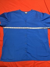 Cherokee Workwear Large Short Sleeve Scrub Jacket Royal Blue. Size Tag Removed.