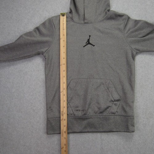 Air Jordan Hoodie Boy Youth Small Gray Jumpman Sweatshirt Nike - Picture 9 of 15