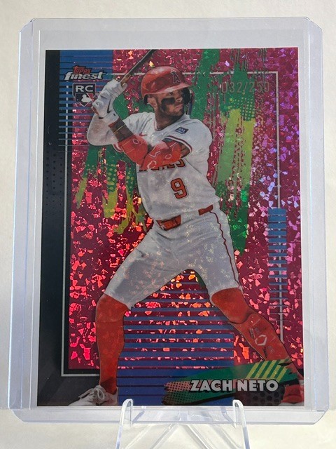 2026 Topps Finest - Zach Neto - Pink  /250 - Common - Angels #38