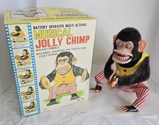 Musical Daishin Jolly Chimp With Clapping Cymbles, Also With Original Box