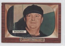 1955 Bowman L R Dusty Boggess #297 Rookie RC 0k2