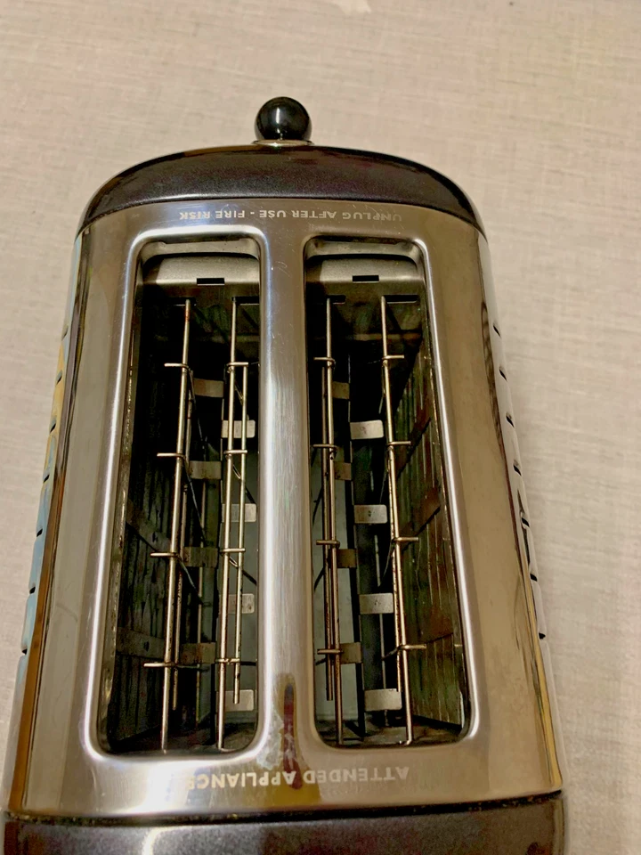 DUALIT 2-Slice Lite Toaster Black & Stainless Steel - Image 3 of 3