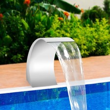 Edelstahl Pool Fontäne Schwallbrause Springbrunnen Schwalldusche Pool Wasserfall