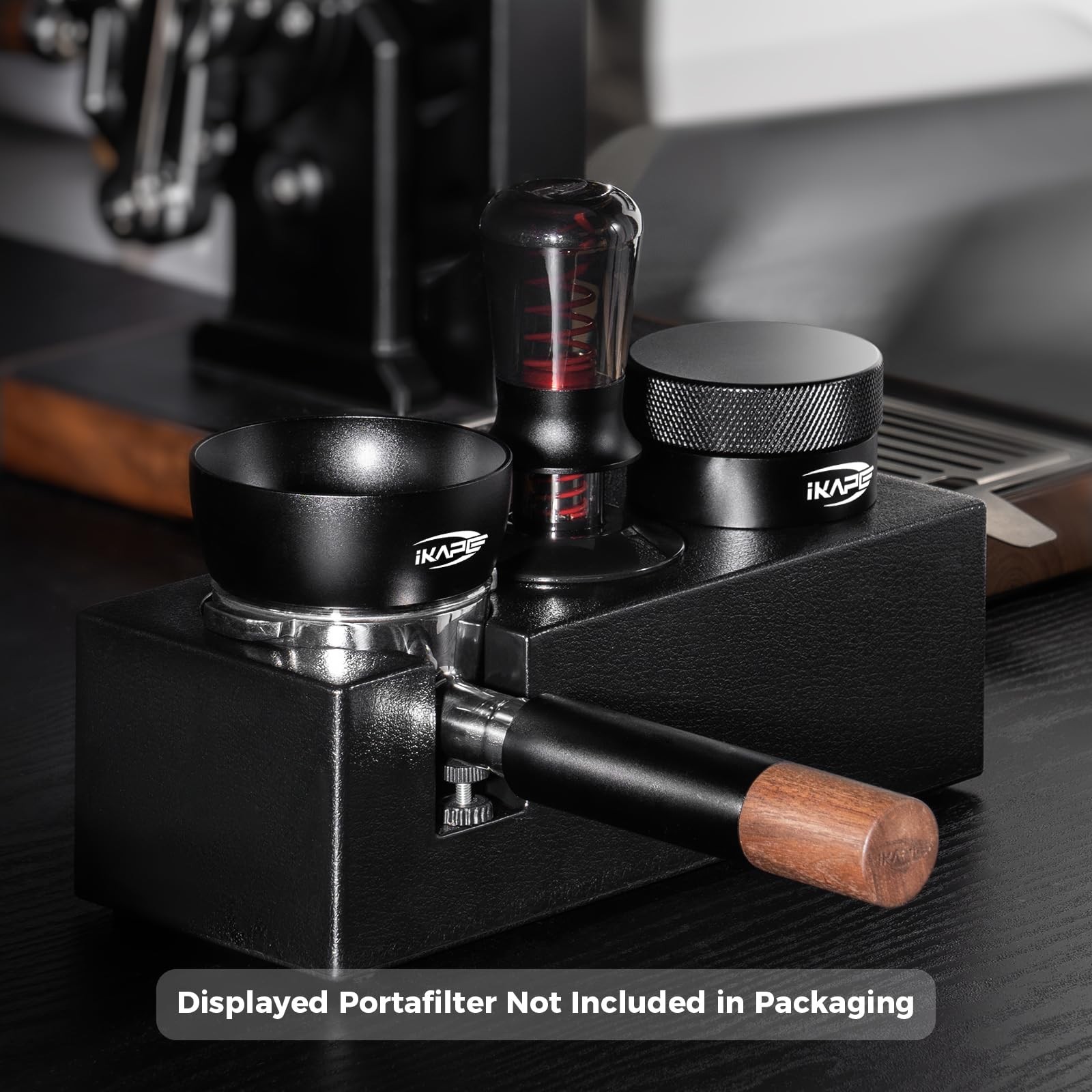 51MM Espresso Tamper Kit Black 6 IN 1, Featuring Coffee Tamper, Distributor, ...