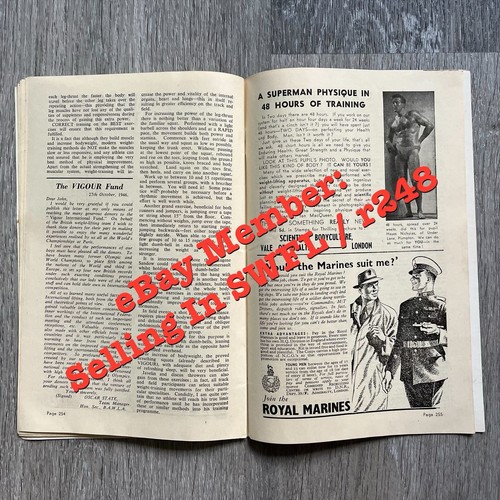 RARE VIGOUR British Bodybuilding Magazine JOE WILSON NOVEMBER 1946 VOL 1 NO 11 - Picture 16 of 20