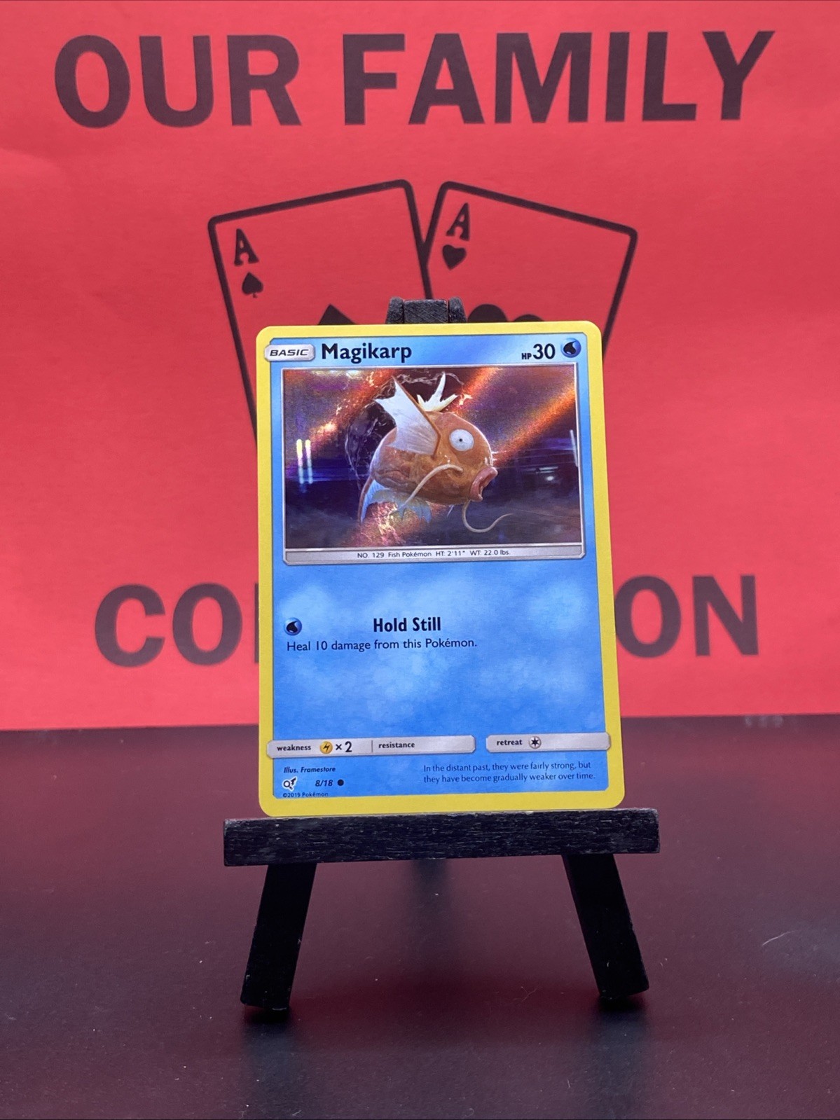 Magikarp 8/18 Detective Pikachu Pokemon TCG Common Holo 2019 NM