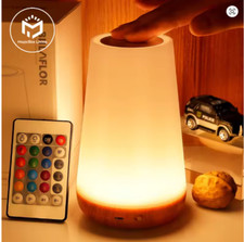 13-Color RGB Touch Night Light Remote Dimmable USB Rechargeable Lamp
