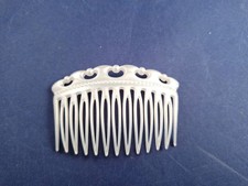 Vintage Faux Mother Of Pearl Plastic Made In West Germany Hair Comb 3-B