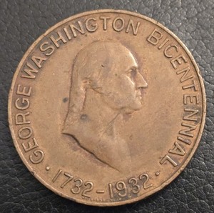 Washington  Bicentennial Medal - Gustavus Adolphus Tricentennial Baker-936, R-6
