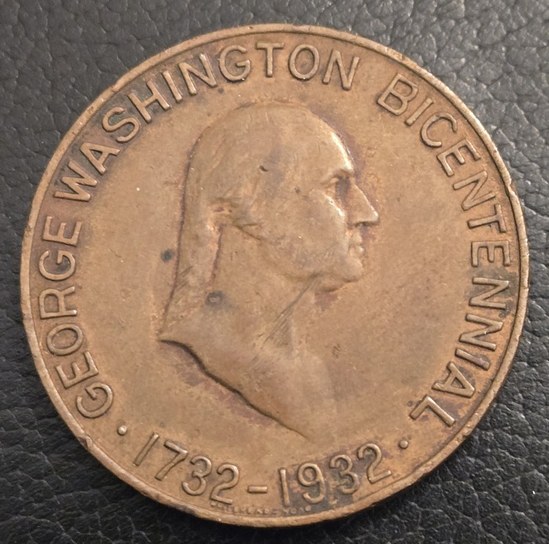 Washington  Bicentennial Medal - Gustavus Adolphus Tricentennial Baker-936, R-6