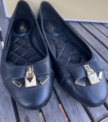 Michael Kors Alice Ballet Ballerinas Leder Schwarz, Gr.US 8,5M