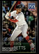 2019 Topps Update 150 Years Baseball Black Mookie Betts 294/299 Red Sox #150-27