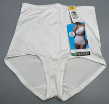 Vtg NOS Maidenform FLEXEES White Maximum Control Slimmer Brief  Sz Large 29/30