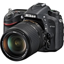 Nikon D7100 24.1MP Digital SLR Camera - Black (Kit with AF-S