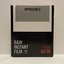 Impossible Instant B W Film use w Polaroid SX-70 White Frame 8 Photos 2016