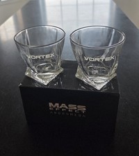 Mass Effect Andromeda Vortex Low Ball  Whiskey  Glass 2017 Never Used In Box