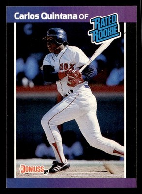 1989 Carlos Quintana #37 Boston Red Sox Baseball Sports Card Raw Trading Card