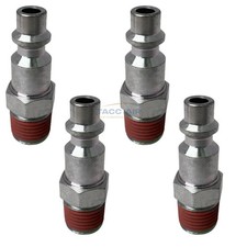 4 Pack Industrial 1/4" Male NPT Air Compressor Quick Connect Coupler Plugs