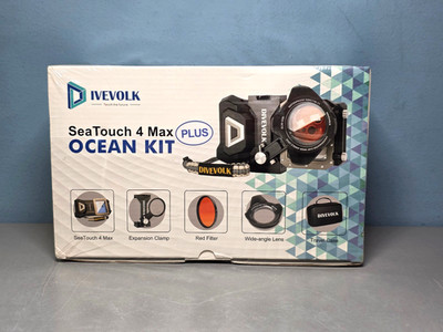 Divevolk SeaTouch 4 Max Plus Ocean Kit Waterproof Smartphone Camera Case, Sealed