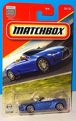 Matchbox 2026 MBX Road Trip Series #25 2021 Lexus LC 500 Convertible Mtflk Blue