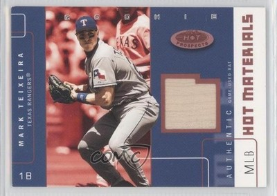 2003 Fleer Hot Prospects Hot Materials Red 19/50 Mark Teixeira #HM-MT 0v1